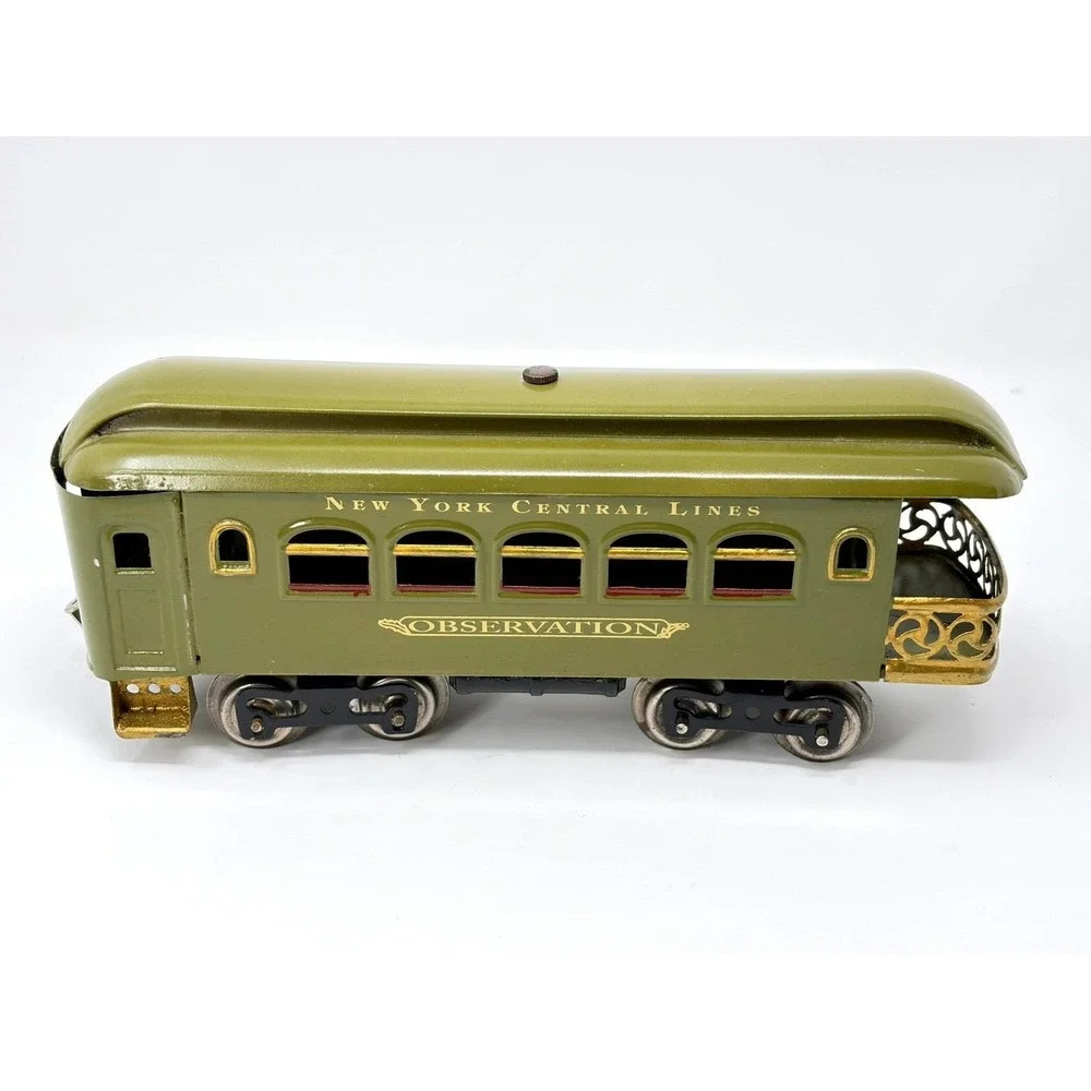 Lionel No 36 New York Central Observation Car Olive Green Standard Gauge Train
